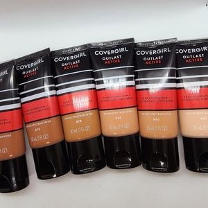 6lot CoverGirl Outlast Active 24 Hr Foundation